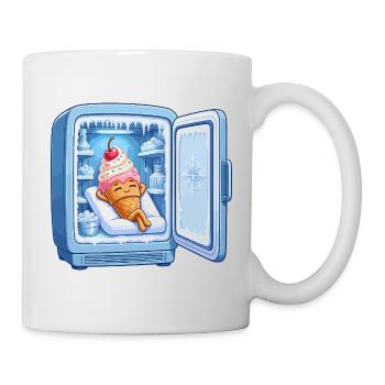 Héros câlin de la glace au réfrigérateur - Mug blanc - blanc - Droite