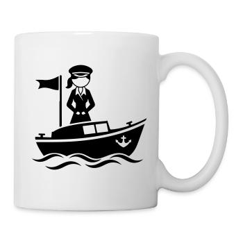 Capitaine Épouse - Mug blanc - blanc - Droite