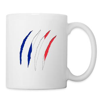 Drapeau français, France - Mug blanc - blanc - Droite