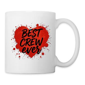 Best Crew Ever Heart Blobs Team Cohesion - Mug - white - Right
