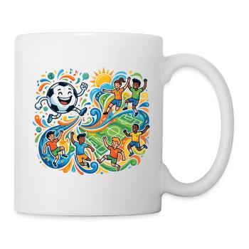 Soccer Players Fun Teams Worldwide Color Explosion - Mug - white - Right
