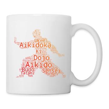 Selbstverteidigung Geschenk für ein Aikido-Schüler - Tasse - Weiß - Rechts