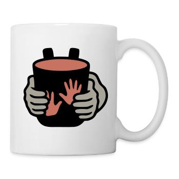 Salle d’escalade de bloc à sacs de craie - Mug blanc - blanc - Droite
