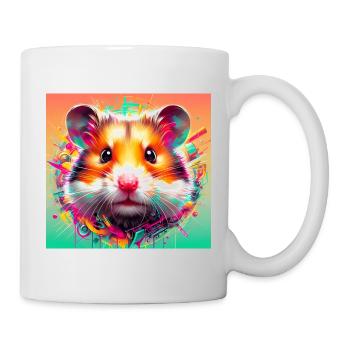 Hamster - Tasse - Weiß - Rechts