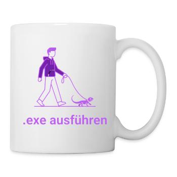 .exe ausführen ADMIN Lila - Tasse - Weiß - Rechts