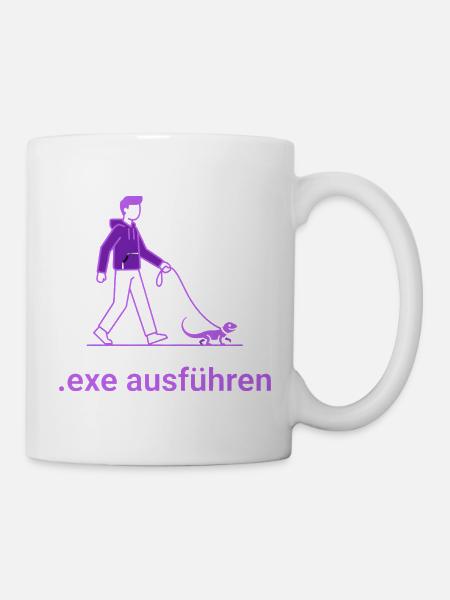 .exe ausführen ADMIN Lila - Tasse - Weiß