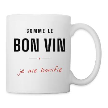 Comme le Bon Vin je me bonifie - Mug blanc - blanc - Droite