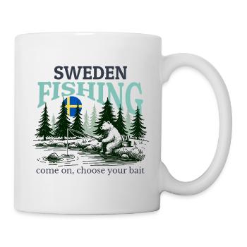 Schweden Angeln Angeltour - Tasse - Weiß - Rechts