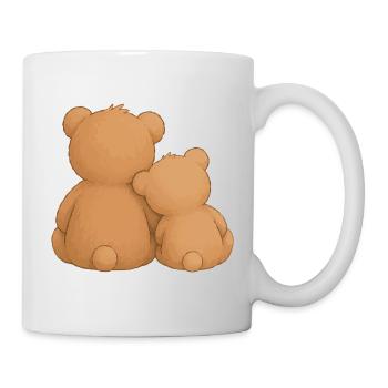 Cuddly Bears Friendship Cohesion Animal Motif - Mug - white - Right