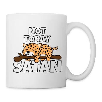 Léopard paresseux Pas aujourd’hui Satan Afrique paresseuse - Mug blanc - blanc - Droite