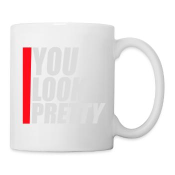 Tu as l’air assez drôle, complément Logo de l’amour de soi - Mug blanc - blanc - Droite