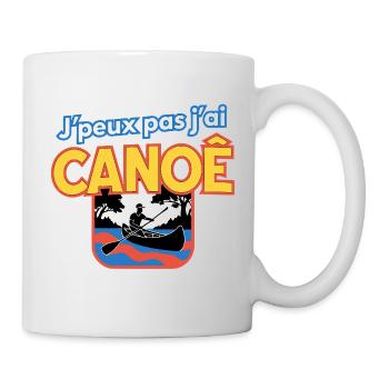J’peux pas j’ai CANOË Logo - Mug blanc - blanc - Droite