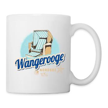 Wangerooge in Friesland Deutschland Insel Souvenir - Tasse - Weiß - Rechts