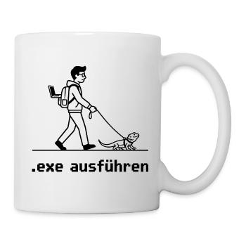 EXE ausführen Informatiker Programmierer Admin - Tasse - Weiß - Rechts