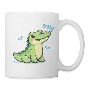 Crocodile water fun - Mug - white - Right