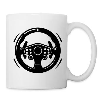 Steering Wheel Car Icon - Mug - white - Right