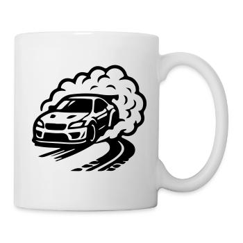 Auto Driften Symbol - Tasse - Weiß - Rechts