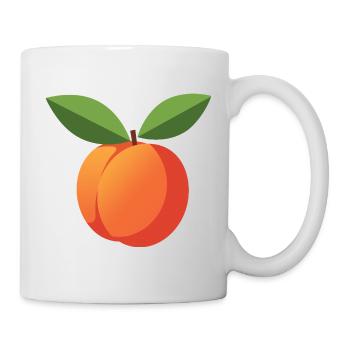 Déguisement de déguisement d’abricot Carnaval de fruits - Mug blanc - blanc - Droite