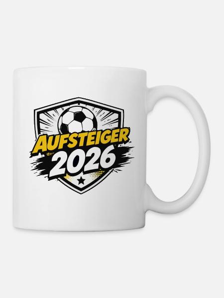 Aufsteiger 2026 Shield - Tasse - Weiß