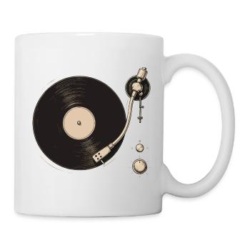 Analog Vinyl Turntable Vibes - Mug - white - Right