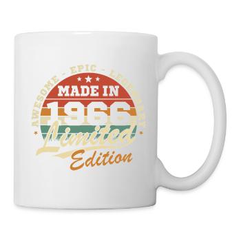 1966 Vintage Retro Geburtstagsgeschenk - Tasse - Weiß - Rechts
