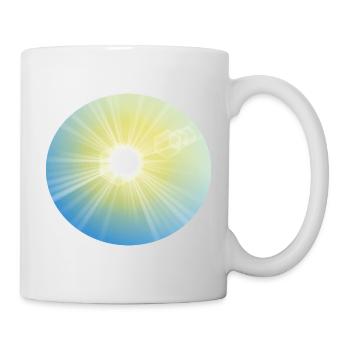 Rayons de soleil en cercle - Mug blanc - blanc - Droite