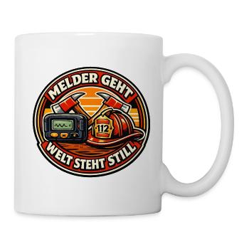 Notrufhelden Stillstand der Welt - Tasse - Weiß - Rechts
