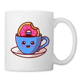 Kawaii Donut Cup Cheer - Mug - white - Right