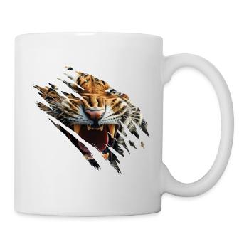 Tiger Cat Gift Idea - Mug - white - Right