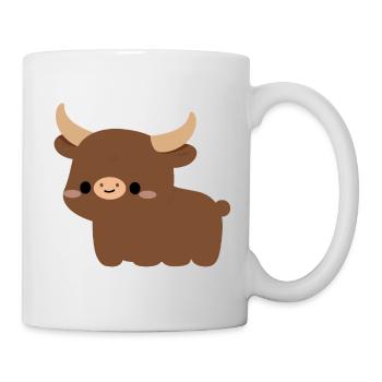Ankole-Watusi-Kuh - Tasse - Weiß - Rechts