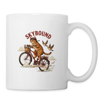 Cycliste chat Skybound - Mug blanc - blanc - Droite