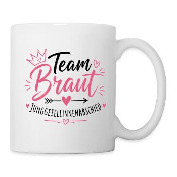 Team Braut – Junggesellinnenabschied - Tasse - Weiß - Rechts