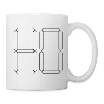 NUMBER 04 Zero Four Birthday Gift Digital - Mug - white - Right