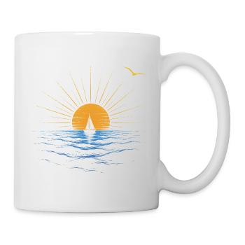 Coucher de soleil - Mug blanc - blanc - Droite