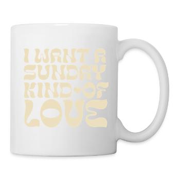 Une faute de frappe sur l’amour psychédélique ensoleillé - Mug blanc - blanc - Droite