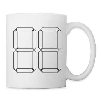 NUMÉRO 17 Cadeau d’anniversaire dix-sept numérique - Mug blanc - blanc - Droite