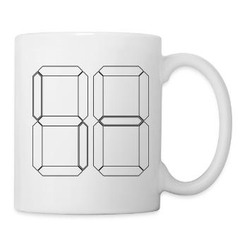 NUMÉRO 20 Vingt Cadeaux d’anniversaire numériques - Mug blanc - blanc - Droite