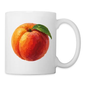 Illustration de Pop Art Pêche - Mug blanc - blanc - Droite