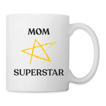 Mama SUPERSTAR - Tasse - Weiß - Rechts