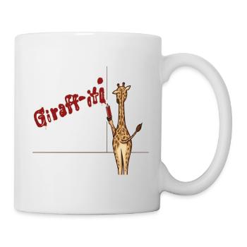 Giraffiti - Mug blanc - blanc - Droite