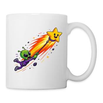 Aventure de la fusée Alien Star - Mug blanc - blanc - Droite