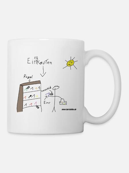 Ein(s) kaufen - Tasse - Weiß