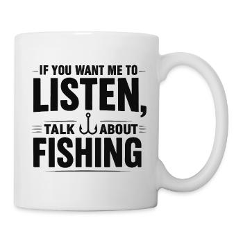 Un pêcheur qui dit de l’humour de pêche Idée cadeau de pêche - Mug blanc - blanc - Droite