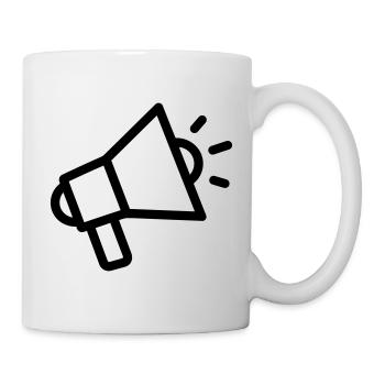 mégaphone - Mug blanc - blanc - Droite