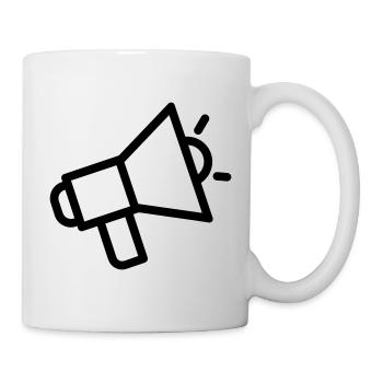 mégaphone - Mug blanc - blanc - Droite