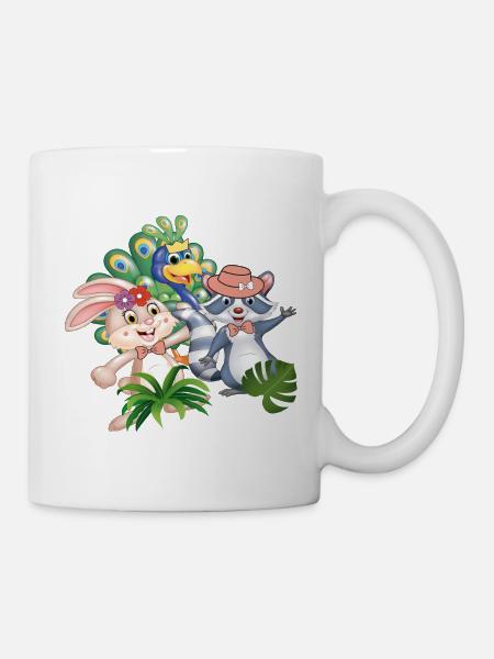 Dschungelfreunde - Tasse - Weiß