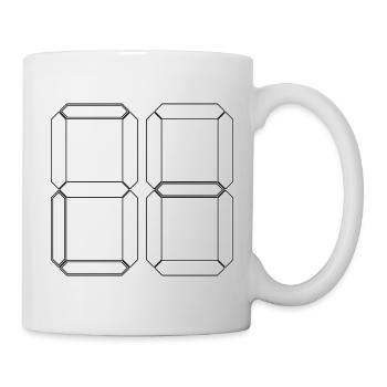 NUMÉRO 40 Quarante Cadeaux d’anniversaire numériques - Mug blanc - blanc - Droite