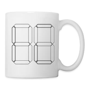 NUMMER 34 Vierunddreißig Geschenk Digital - Tasse - Weiß - Rechts