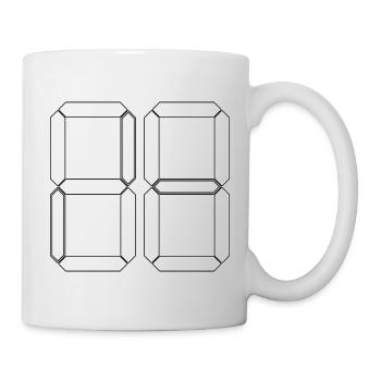 NUMÉRO 50 Cinquante Cadeaux d’anniversaire numériques - Mug blanc - blanc - Droite