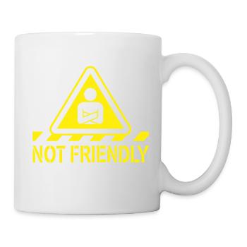 Introverti Pas Amical Solitaire Antisocial - Mug blanc - blanc - Droite